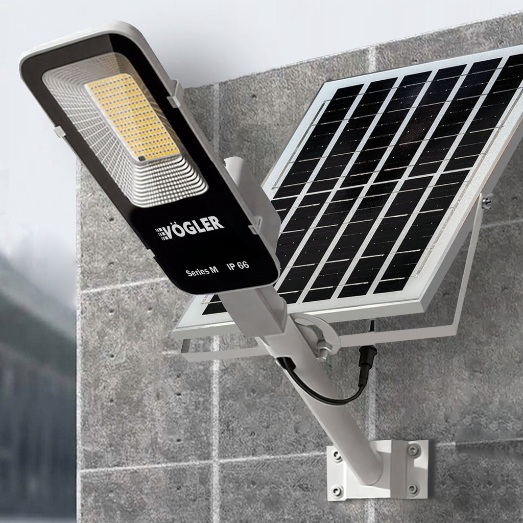 Ισχυρό ηλιακό φως, αισθητήρας λυκόφωτος, τηλεχειριστήριο, Vögler Series M 2000W